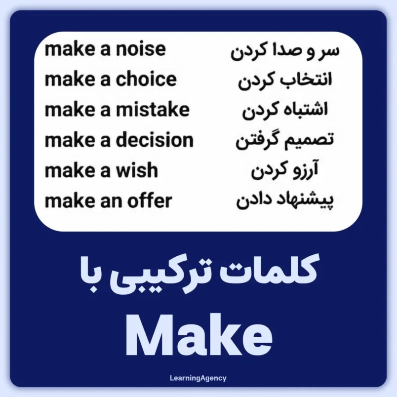 کلمات ترکیبی make
